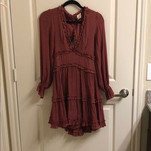 Laney Cutout Back Balloon Sleeve Dress Small